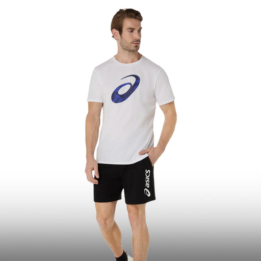 Asics Camiseta Spiral Logo Graphic Cotton Blend Tee Brilliant White