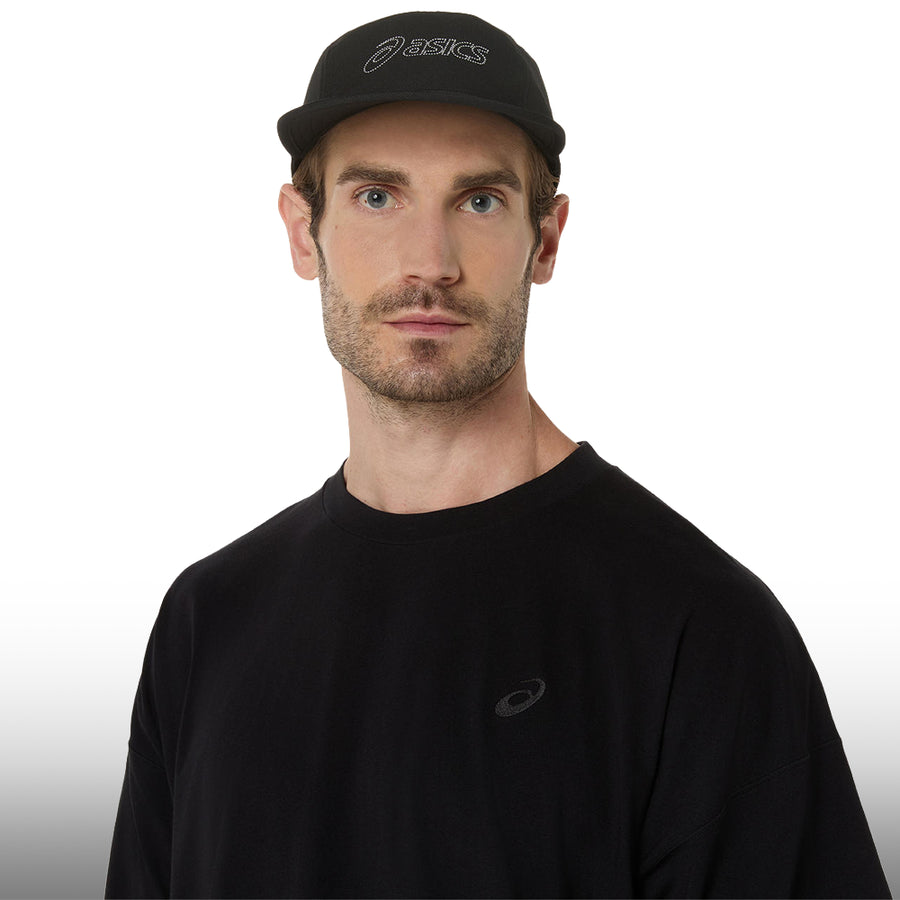 Asics Camiseta Spiral Relaxed Fit Embroidery Tee Performance Black