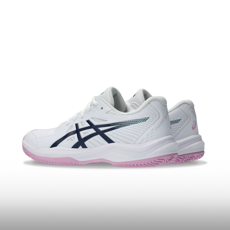 Asics Court Slide 4 Clay OC Mujer White Indigo Fog