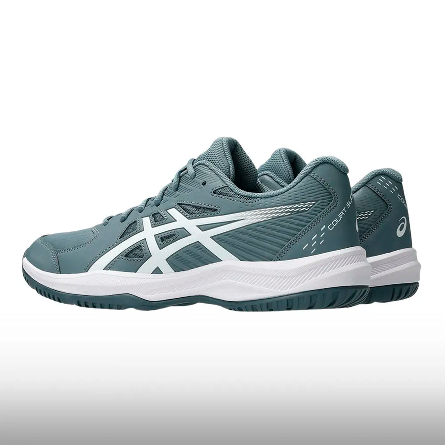 Asics Court Slide 4 Hombre Ironclad White