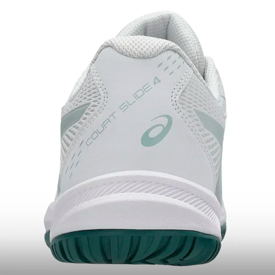 Asics Court Slide 4 Hombre White Cold Moss