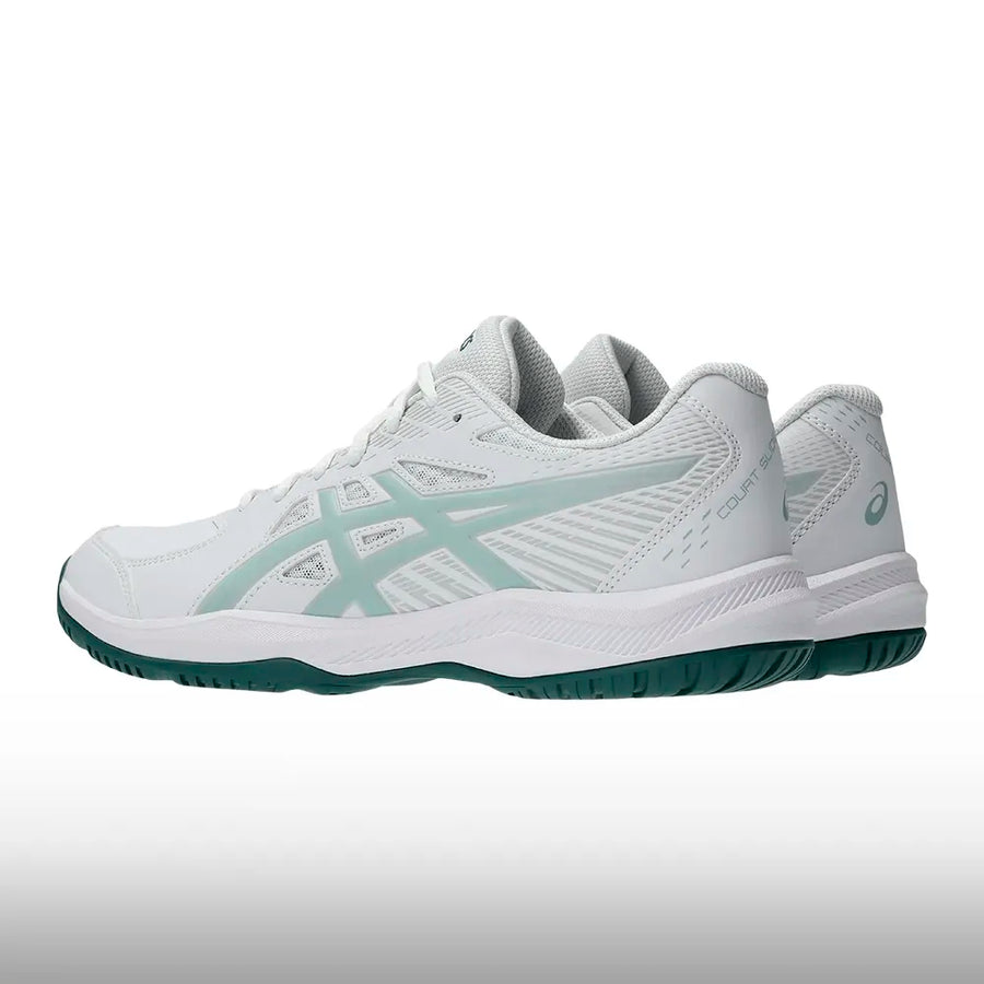 Asics Court Slide 4 Hombre White Cold Moss