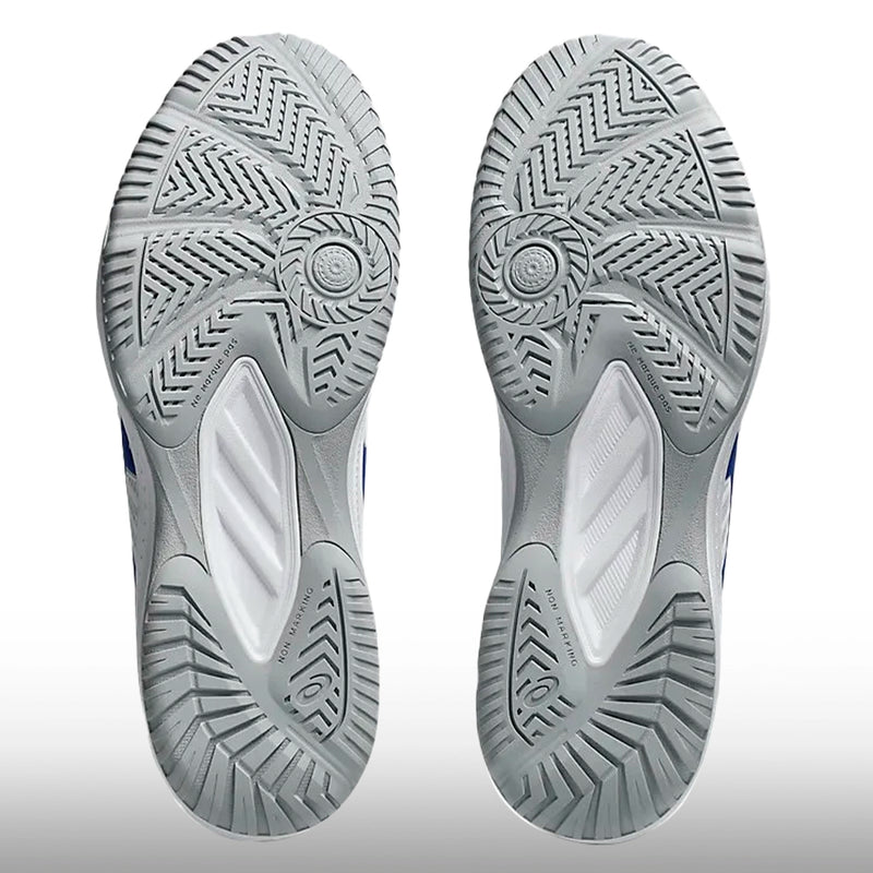 Asics Court Slide 4 Hombre White Dark Cobalt