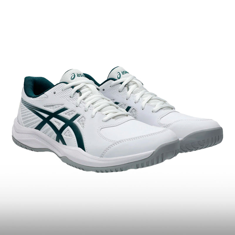 Asics Court Slide 4 Hombre White Saxon Green