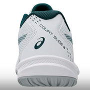 Asics Court Slide 4 Hombre White Saxon Green