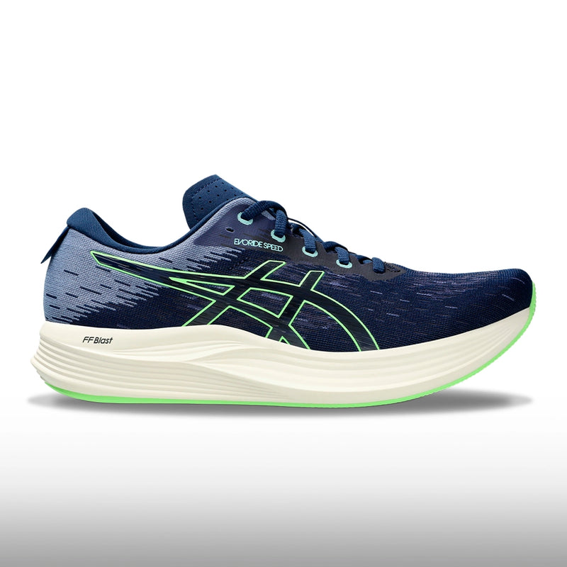 Asics Evoride Speed 2 Hombre Blue Expanse Illuminate Green
