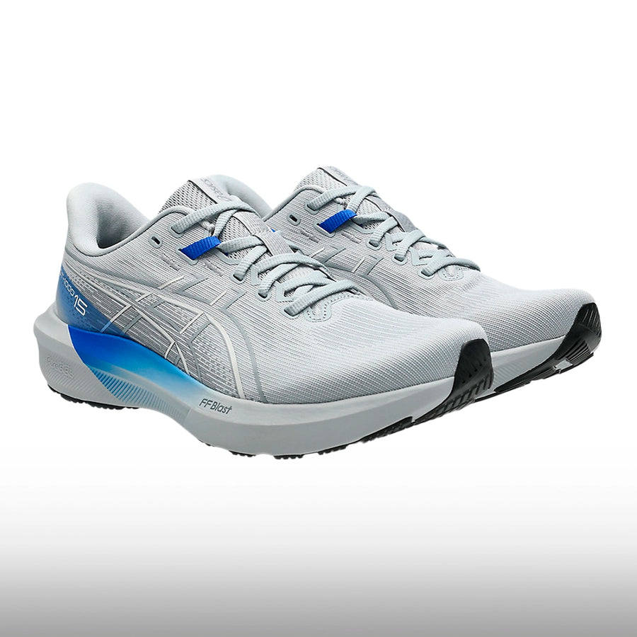 Asics GT 1000 15 Hombre Piedmont Grey Neon Blue