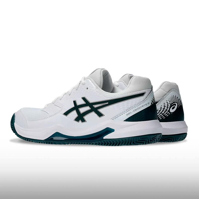 Asics Gel-Dedicate 8 Clay Hombre White Saxon Green

