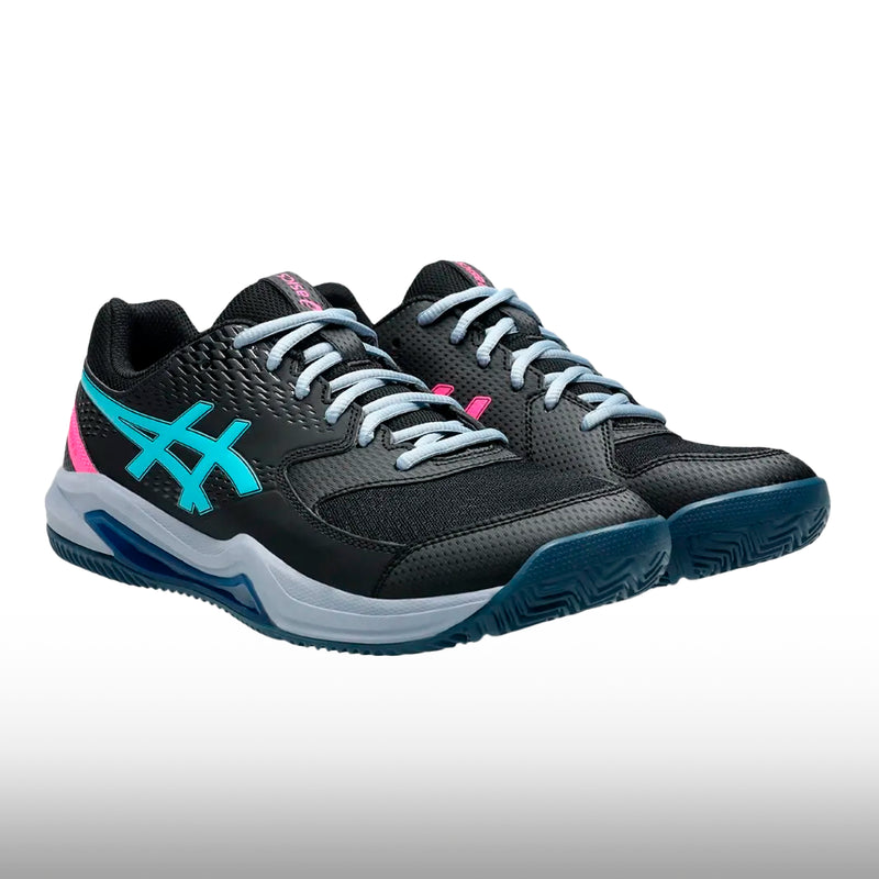 Asics Gel-Dedicate 8 Padel Hombre Black Energy Aqua