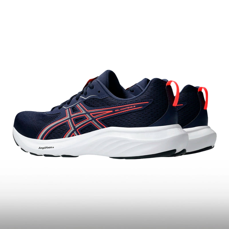 Asics Gel Contend 9 Hombre Midnight Flash Red