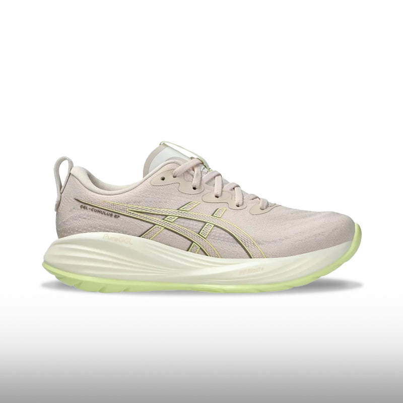 Asics Gel Cumulus 27 Mujer Mineral Beige Huddle Yellow