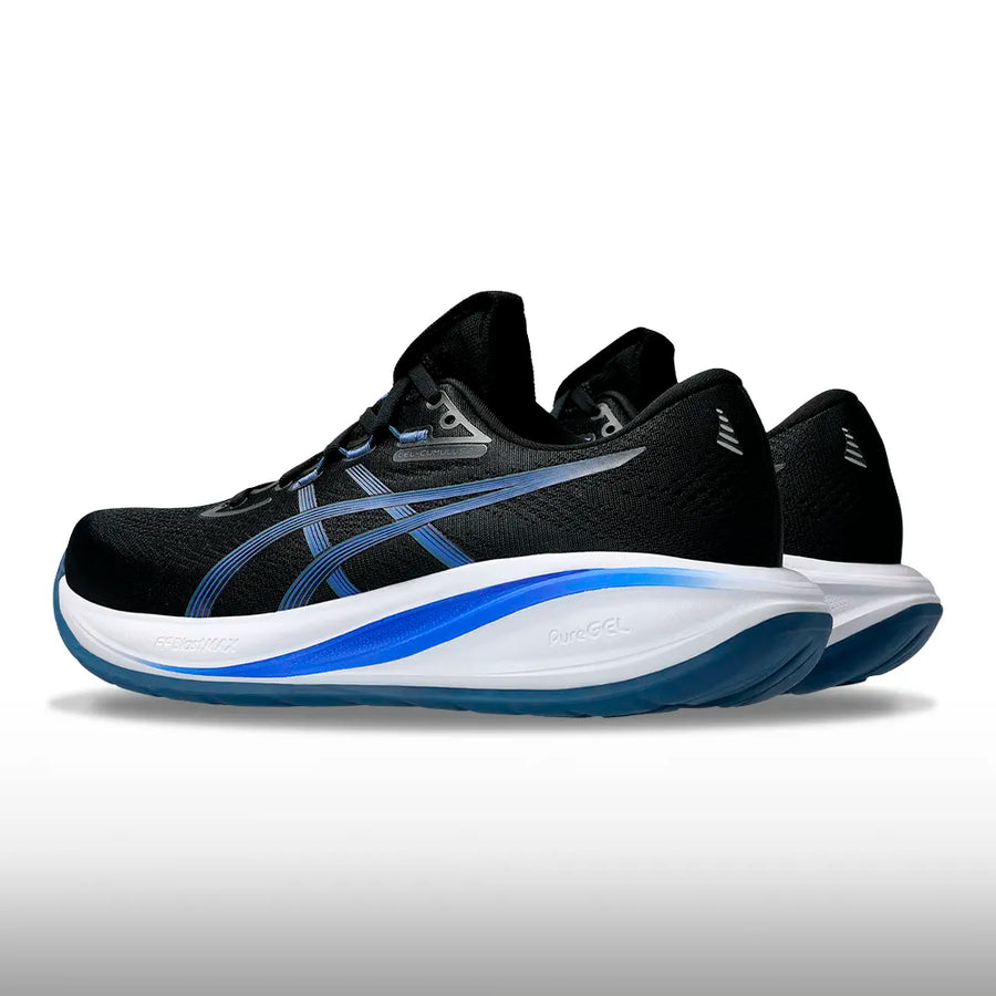 Asics Gel Cumulus 28 Hombre Black Neon Blue
