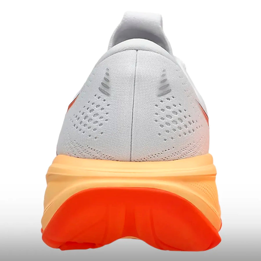 Asics Gel Cumulus 28 Hombre White Energy Orange