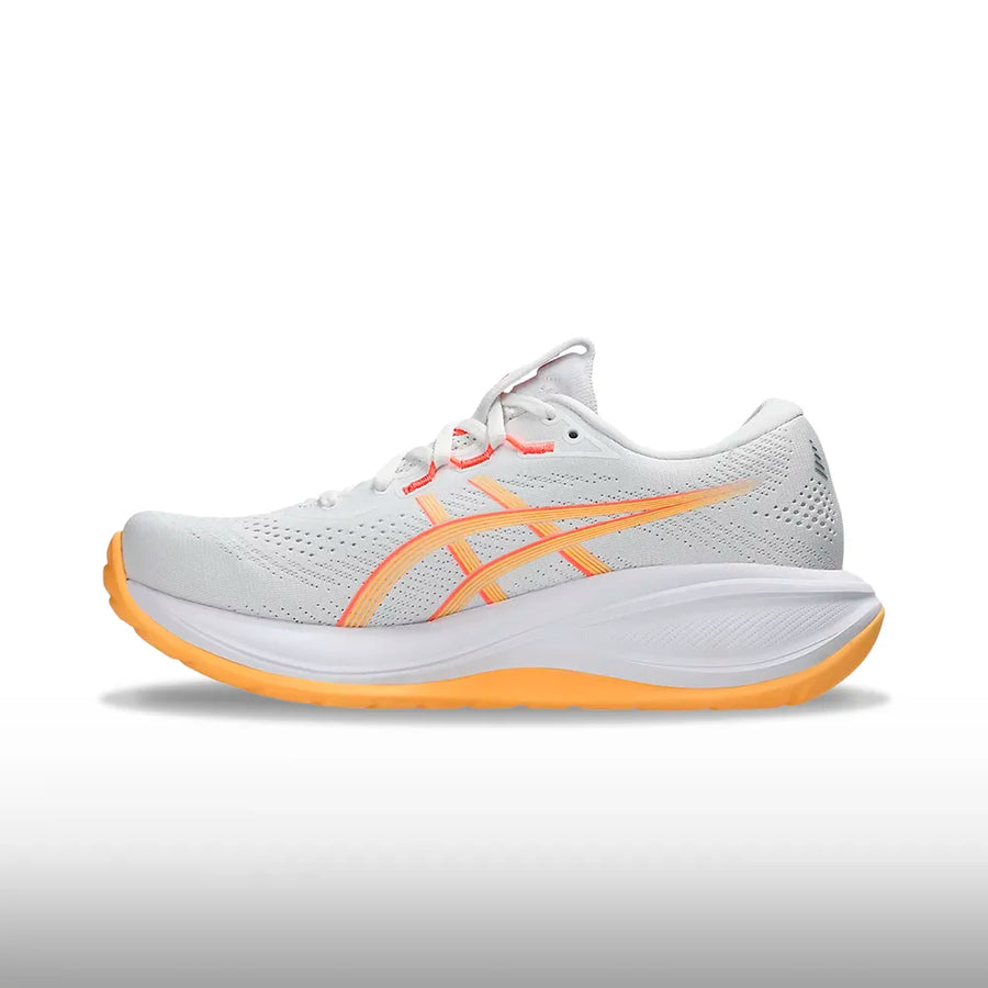 Asics Gel Cumulus 28 Mujer White Orange Glow
