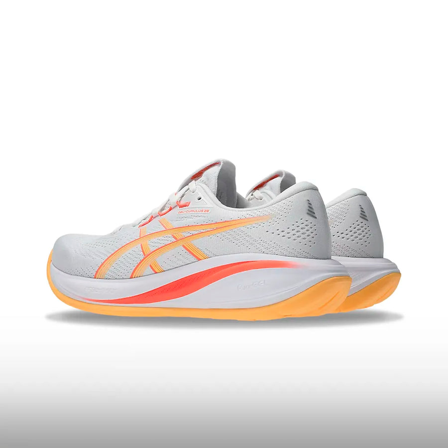 Asics Gel Cumulus 28 Mujer White Orange Glow