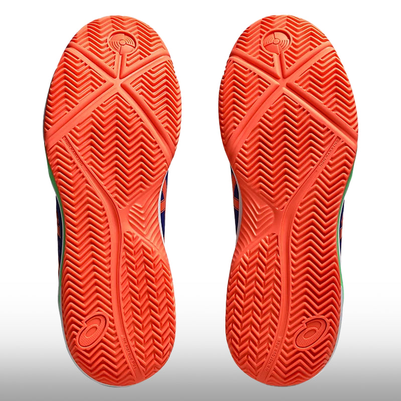 Asics Gel Dedicate 8 Padel Hombre Dark Cobalt Vivid Coral