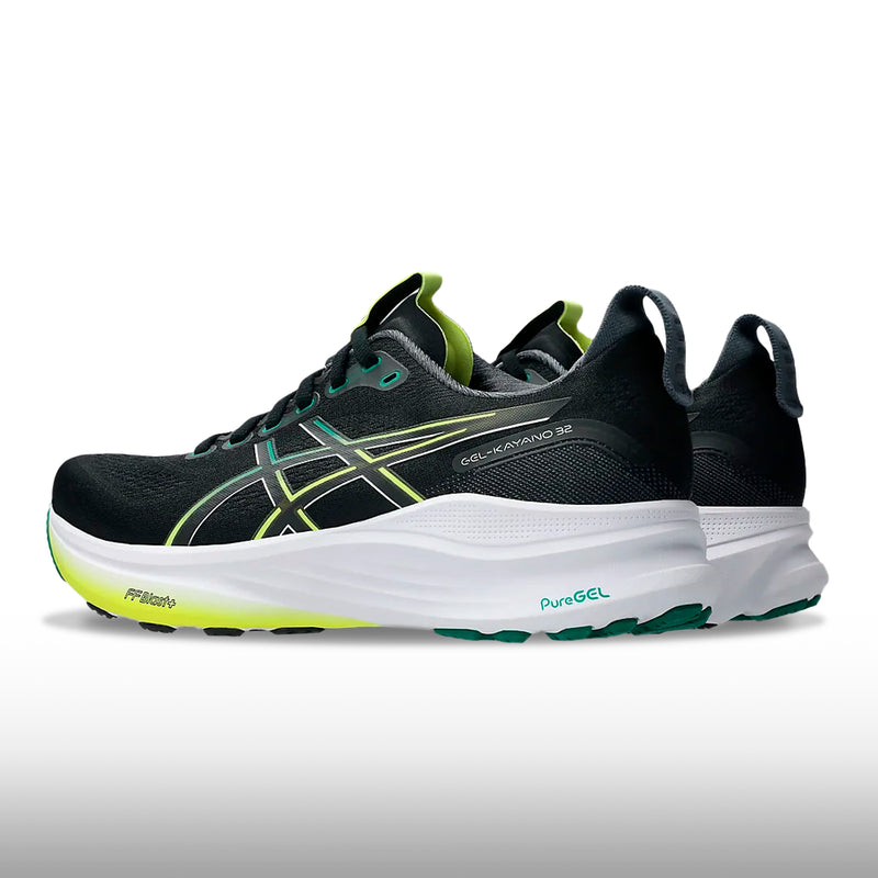 Asics Gel Kayano 32 Hombre Black Jasper Green