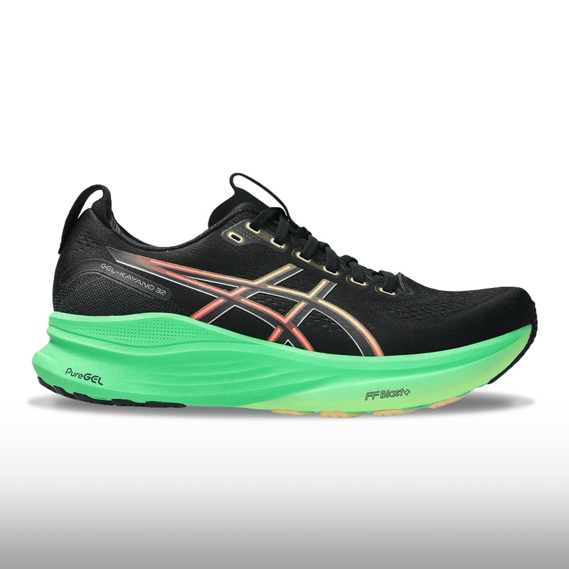 Asics Gel Kayano 32 Hombre Black Vital Green