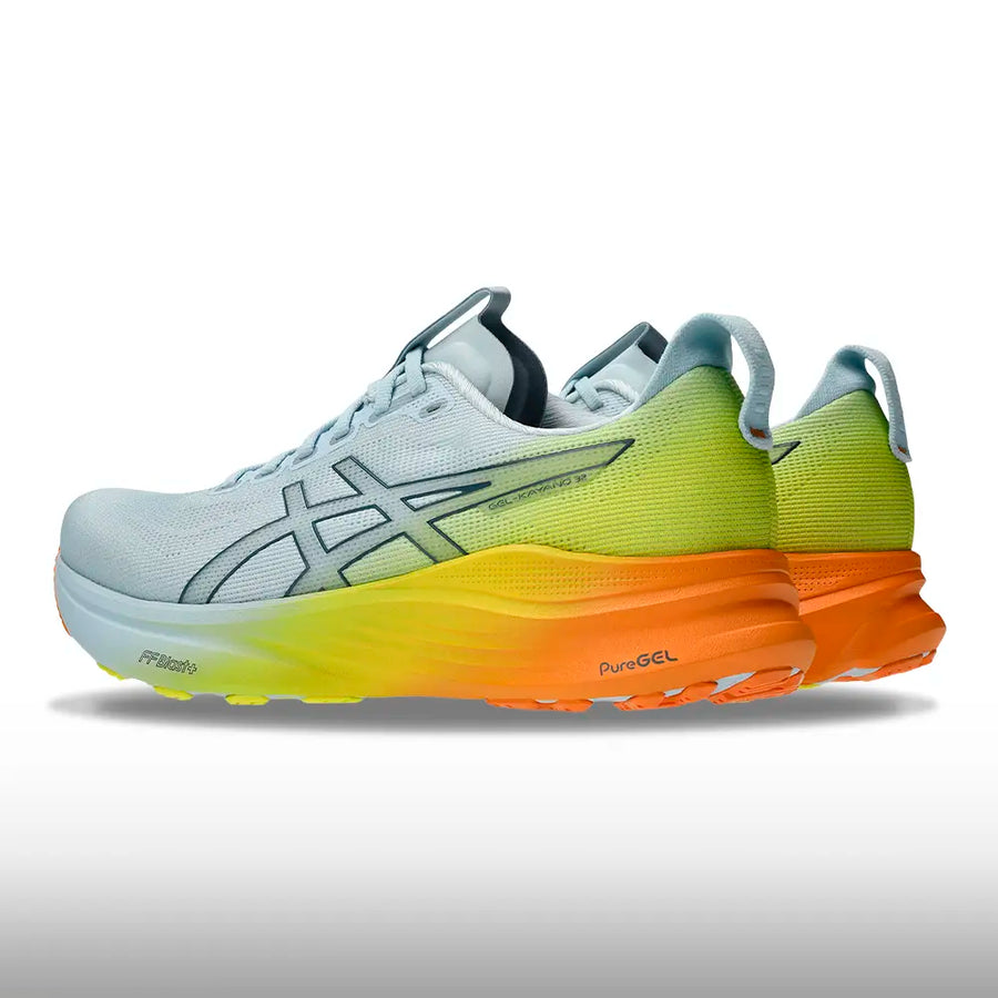 Asics Gel Kayano 32 Sunny Sizzle Hombre Sky Lemon Spark