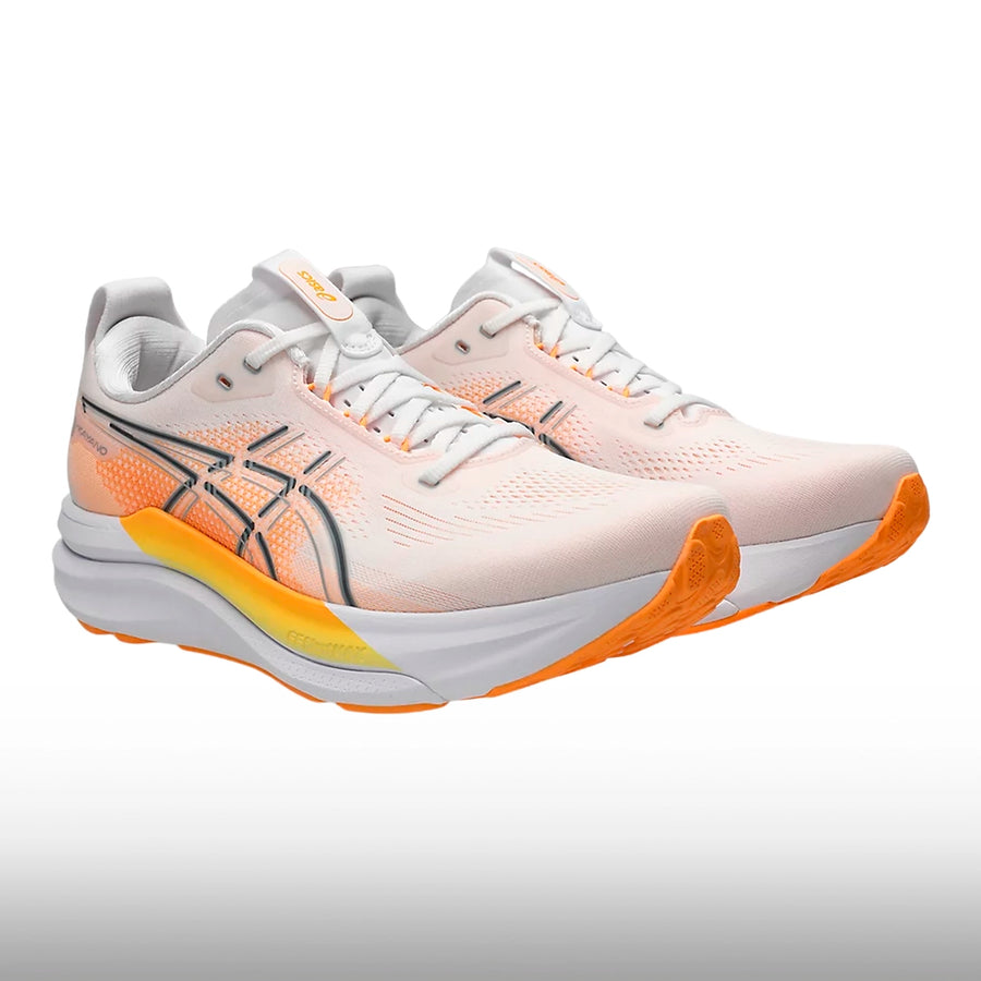 Asics Gel Kayano 33 Hombre White Stadium Orange