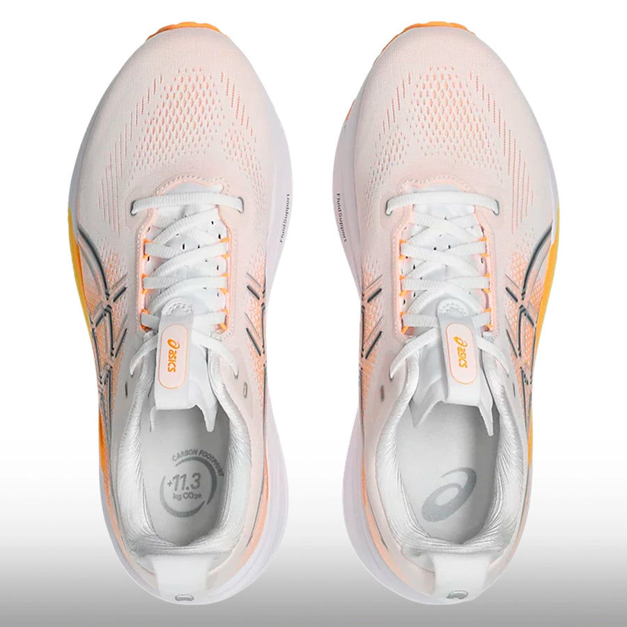Asics Gel Kayano 33 Hombre White Stadium Orange