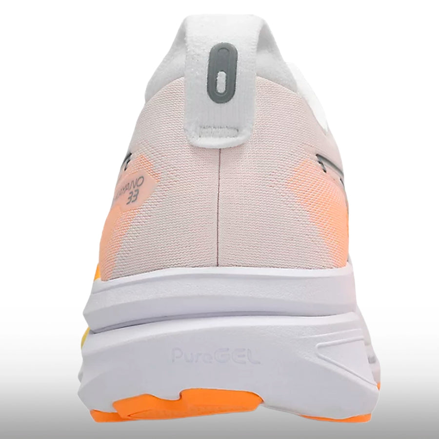 Asics Gel Kayano 33 Hombre White Stadium Orange