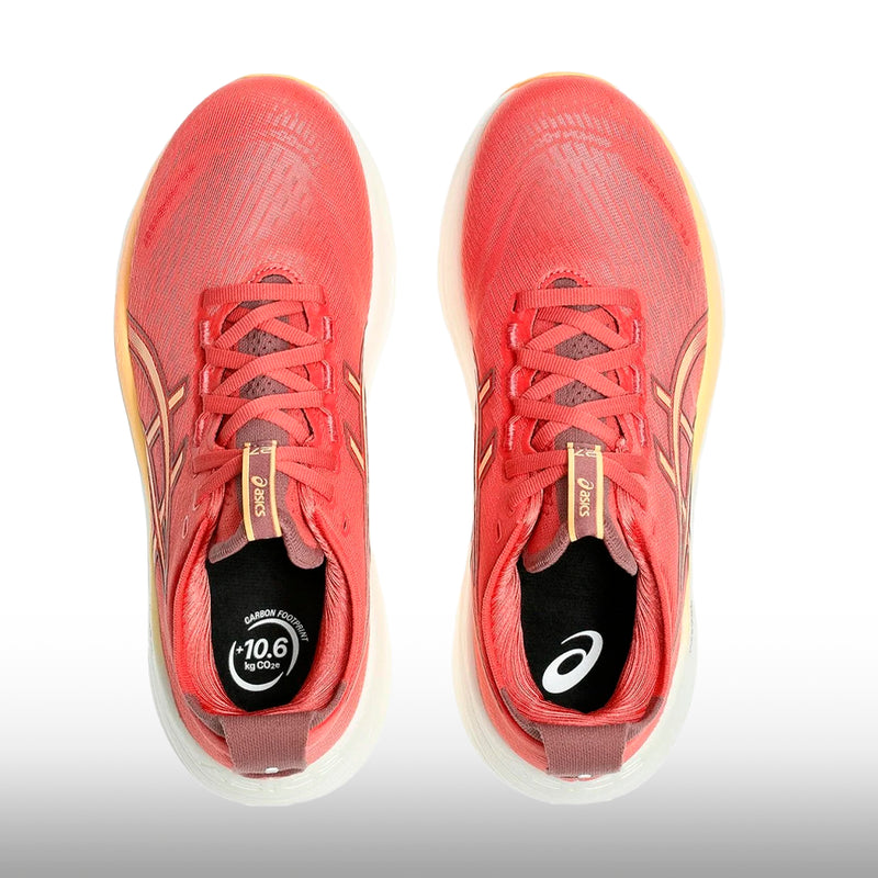 Asics Gel Nimbus 27 Mujer Dark Pink Clay Orange