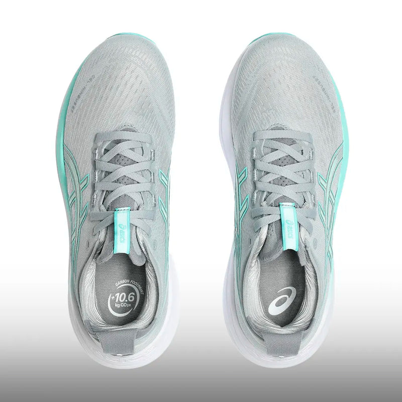 Asics Gel Nimbus 27 Mujer Piedmont Grey/Illuminate Mint