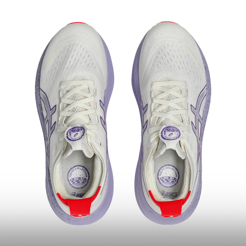 Asics Gel Nimbus 27 Tokyo Mujer Cream Edo Purple