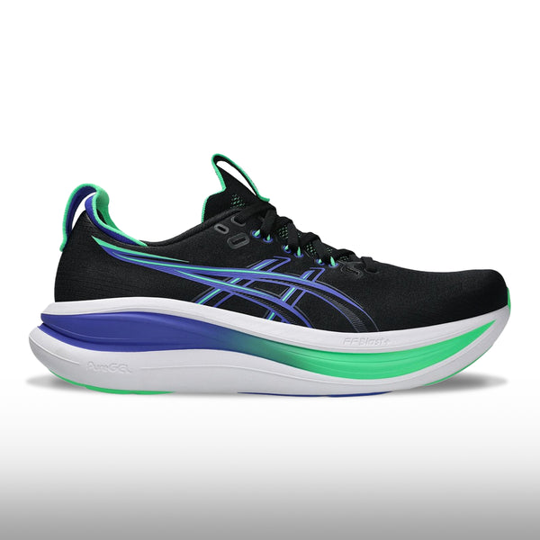 Asics Gel Nimbus 28 Hombre Black Cobalt Burst