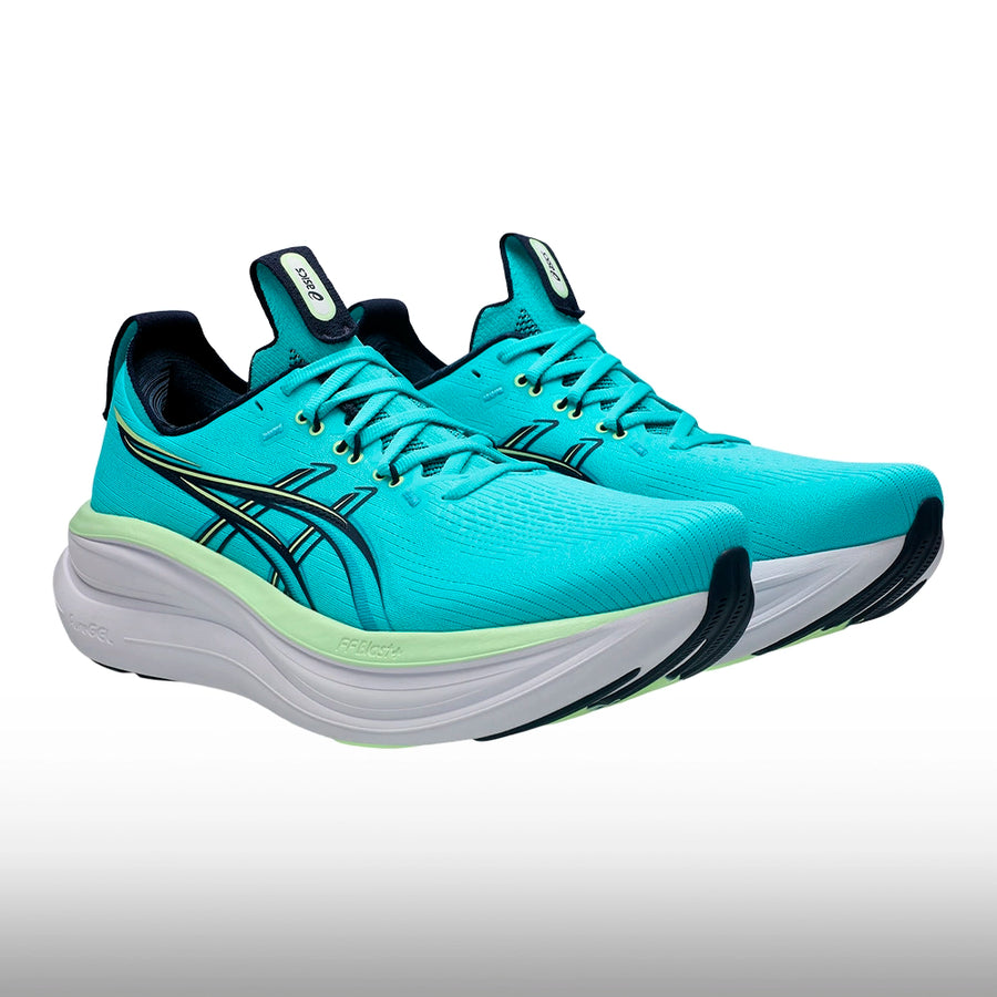Asics Gel Nimbus 28 Hombre Energy Aqua Midnight