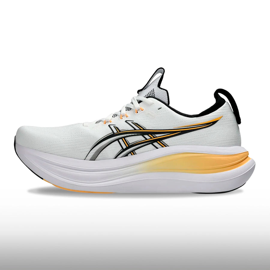 Asics Gel Nimbus 28 Hombre White Stadium Orange