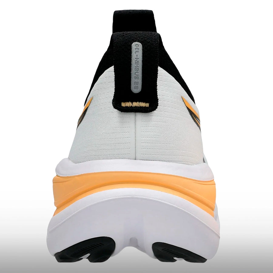Asics Gel Nimbus 28 Hombre White Stadium Orange