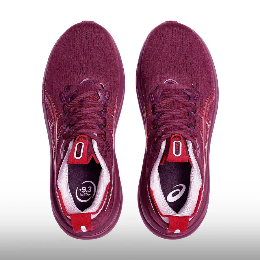 Asics Gel Nimbus 28 Mujer Beniimo Purple Speed Red