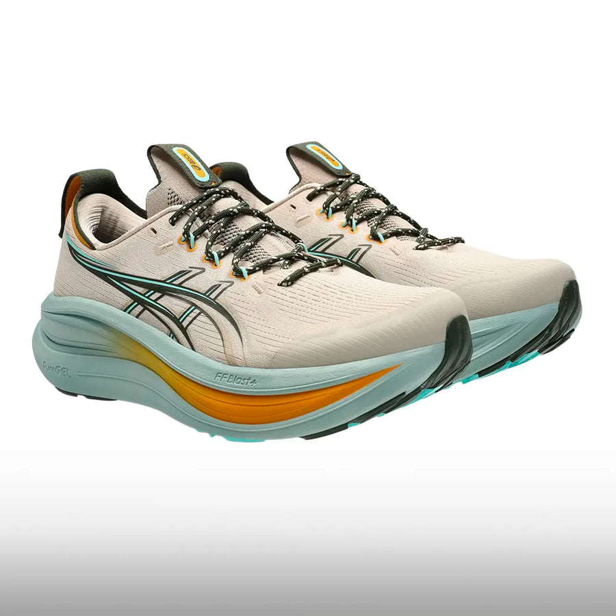 Asics Gel Nimbus 28 TR Hombre Simply Taupe Ocean Haze