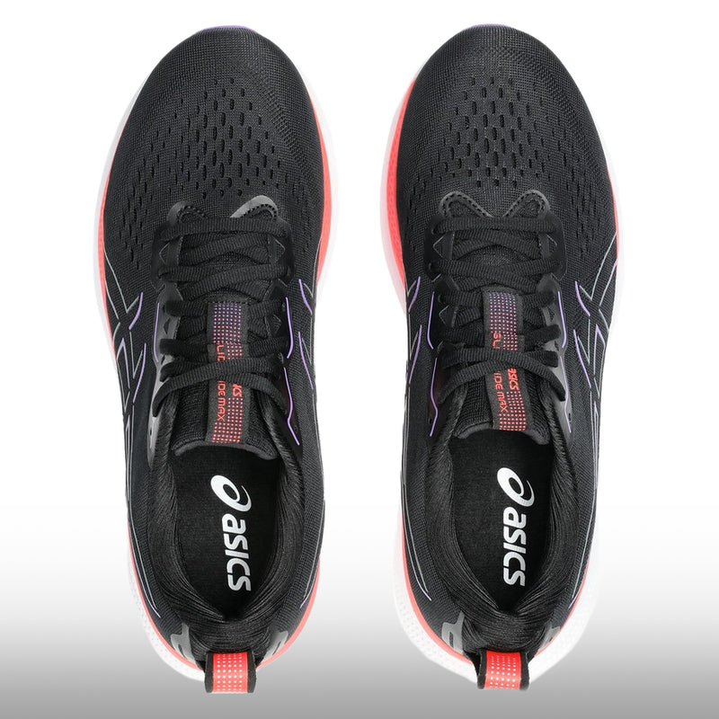 Asics Glideride Max Hombre Black Flash Red
