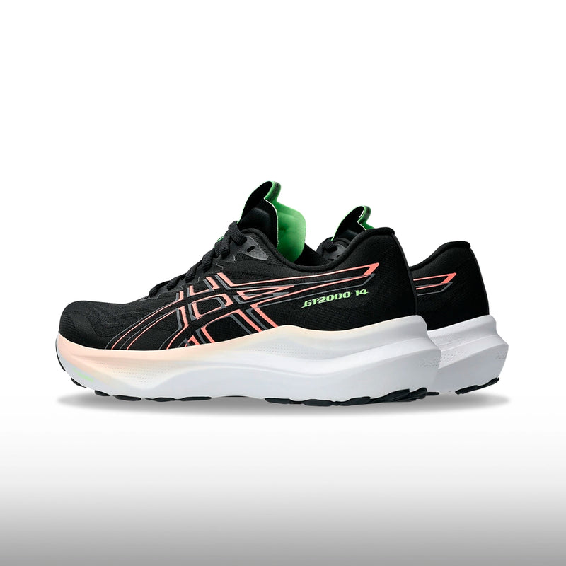 Asics Gt 2000 14 Mujer Black Sun Coral