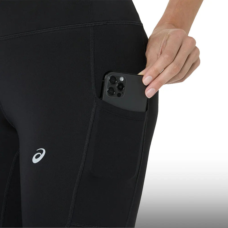 Asics Licra Silver Mujer Black