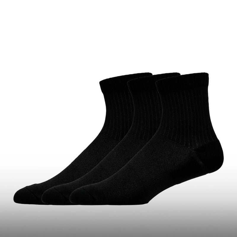 Asics Medias Practice Ankle 3P Unisex Performance Black