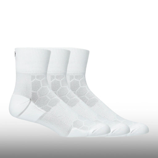 Asics Medias Running Quarter 3P Unisex Brilliant White