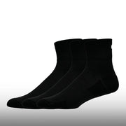 Asics Medias Running Quarter 3P Unisex Performance Black