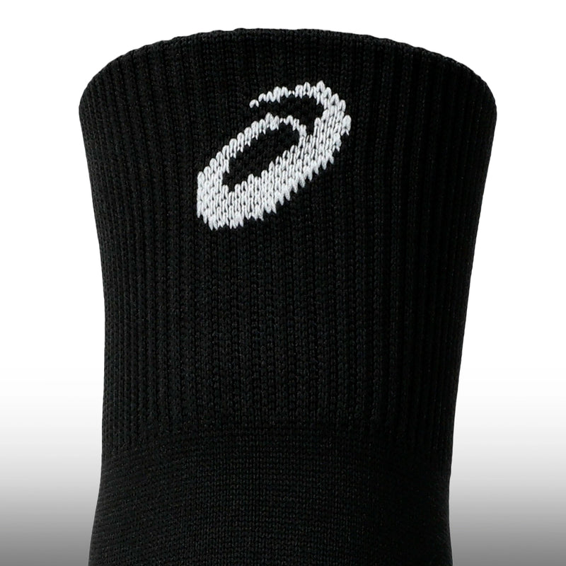 Asics Medias Running Quarter 3P Unisex Performance Black