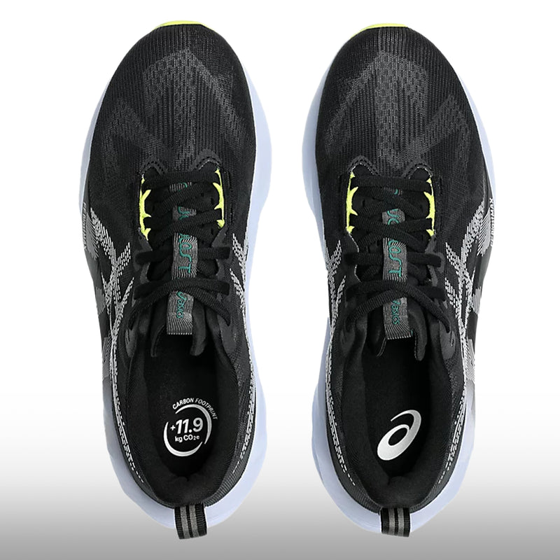 Asics Novablast 5 Hombre Black Blue Fade