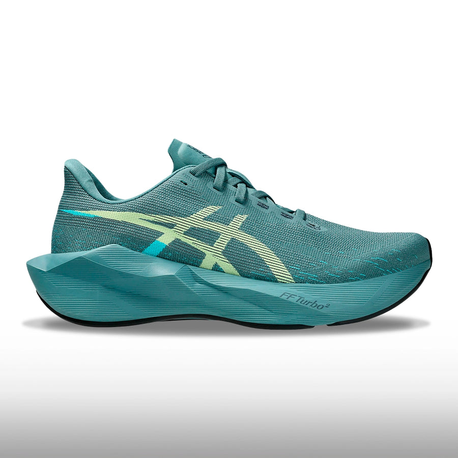 Asics Novablast 6 Hombre Foggy Teal Illuminate Yellow