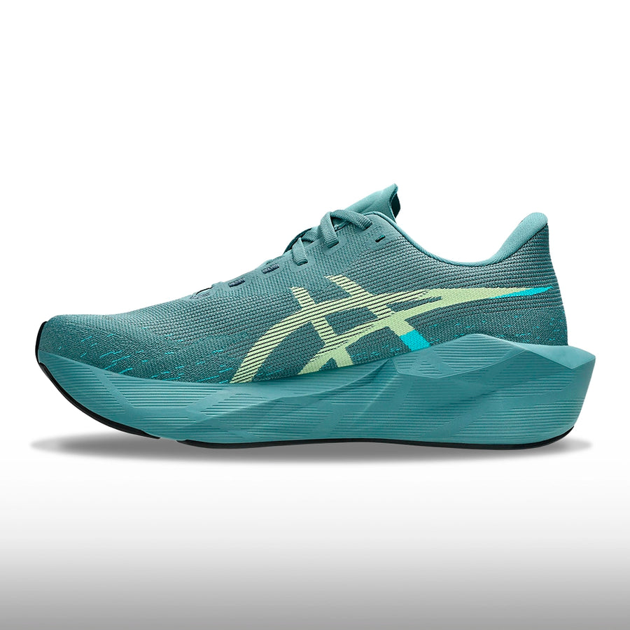 Asics Novablast 6 Hombre Foggy Teal Illuminate Yellow