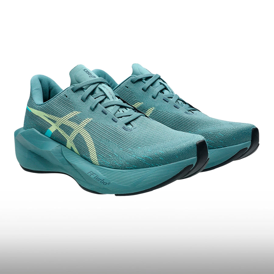 Asics Novablast 6 Hombre Foggy Teal Illuminate Yellow