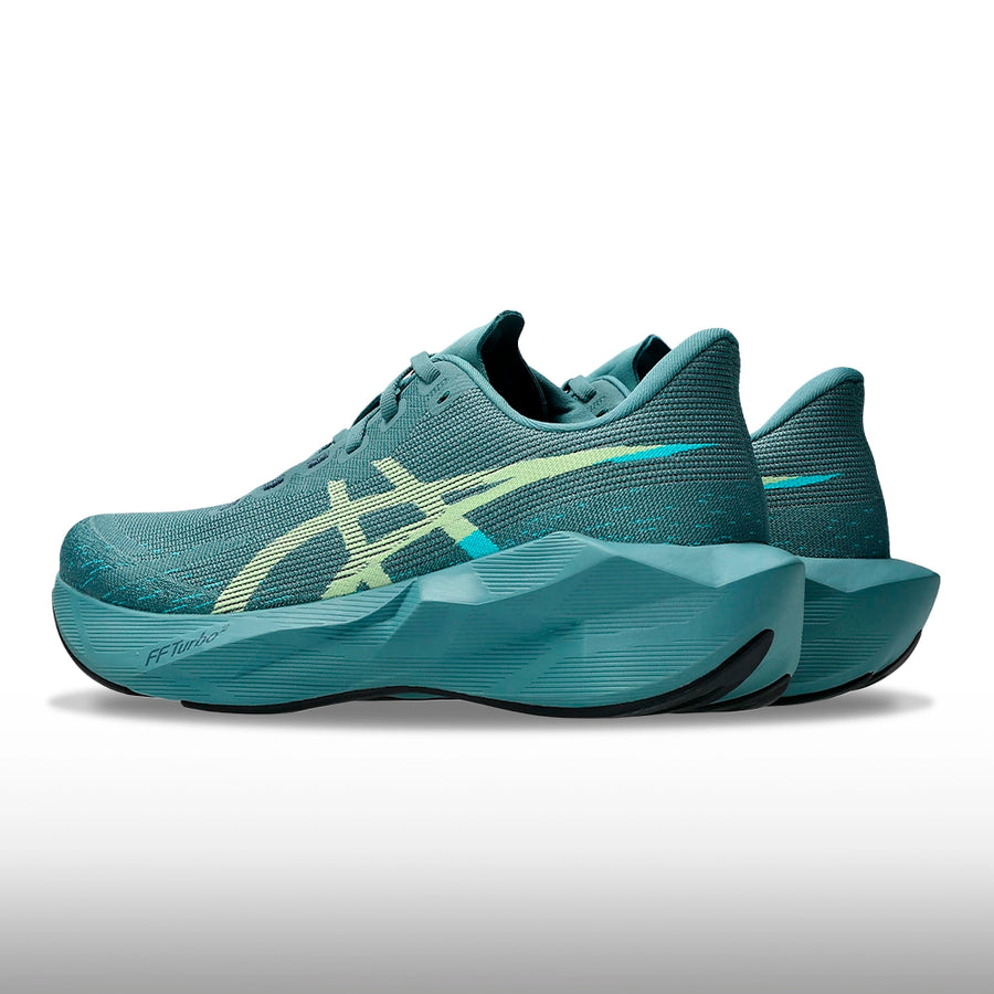 Asics Novablast 6 Hombre Foggy Teal Illuminate Yellow