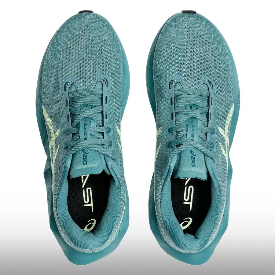 Asics Novablast 6 Hombre Foggy Teal Illuminate Yellow