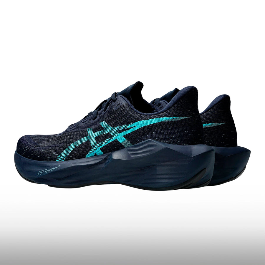 Asics Novablast 6 Hombre Midnight Energy Aqua