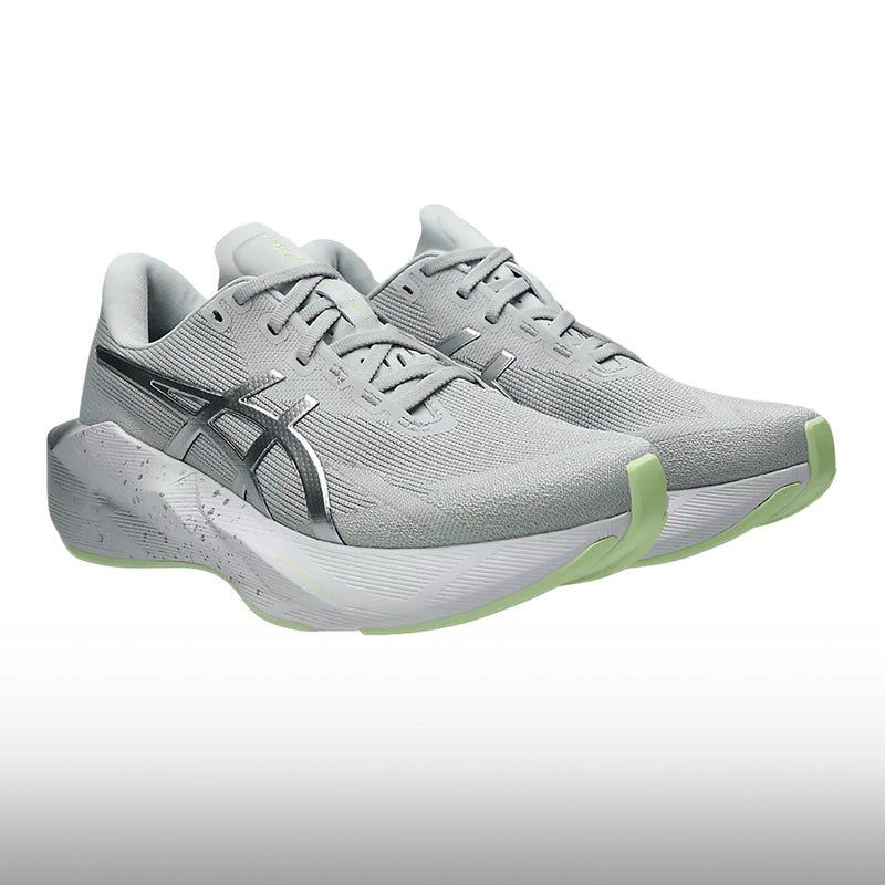 Asics Novablast 6 Hombre Platinum Glow Green